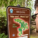 Map, Brijuni Island